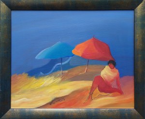 Ryszard Piątkowski (ur. 1942), Na plaży, 2010