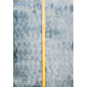 Stefan Gierowski, Abstrakcia so žltou čiarou, 1990