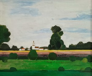 Michał Ostaniewicz, Pejzaż z okolic Ojrzanowa, 2016