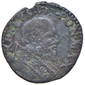Bologna - Urbano VII (15-27 Settembre 1590) Sesino - D/ VRBANVS VII PONT MAX, busto a destra, a test...