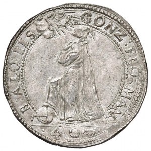 Mantova - Carlo Gonzaga Nevers duca di Mantova e del Monferrato (1627-1637) Quarto di Ducatone da 40...