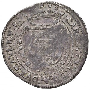 Mantova - Carlo II Gonzaga (1647-1665) Da 40 Soldi - D/ CAROLVS II D G - DVX MANT ET M F, Stemma inqua...