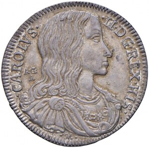 Napoli - Carlo II di Spagna (1665-1700) Tarì 1689 - D/ CAROLVS - II D G REX HIS, busto a testa nuda ...