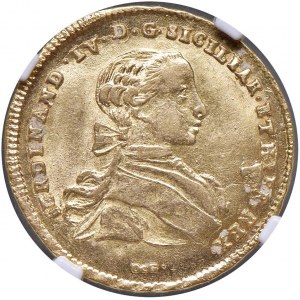 Napoli - Ferdinando IV di Borbone (1759-1816) 6 Ducati 1766 - D/ FERDINAND IV D G SICILIAR ET HIER R...