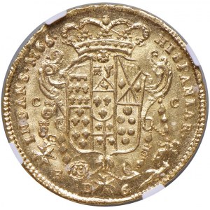 Napoli - Ferdinando IV di Borbone (1759-1816) 6 Ducati 1766 - D/ FERDINAND IV D G SICILIAR ET HIER R...