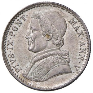 Rome - Pius IX (1846-1870) 20 Baiocchi 1850 an. V - D/ PIVS IX PONT - MAX ANN V, bust left with...
