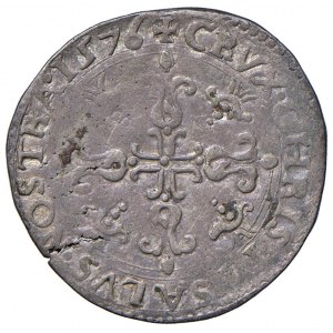 Casale - Guglielmo Gonzaga (1566-1587) Bianco 1576 - D/ GVL D G DVX MANT III TE MON FER P, stemma co...