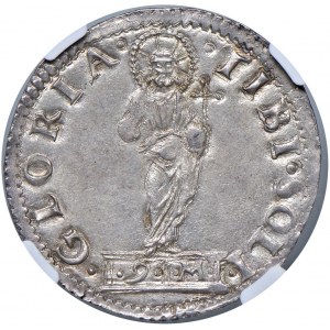 Venezia - Leonardo Loredan (1501-1521) Mocenigo o Lira - D/ LEONAR LAVREDAN S M VENET, S. Marco nimb...