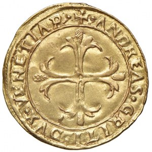 Venezia - Andrea Gritti (1523-1538) Scudo di I tipo - D/ ANDREAS GRITI DVX VENETIAR, croce ornata e ...