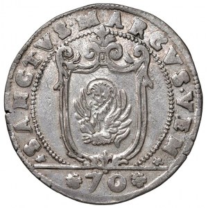 Venezia - Antonio Priuli (1618-1623) Mezzo scudo della croce da 70 Soldi - D/ ANTON PRIOL DVX VEN, c...