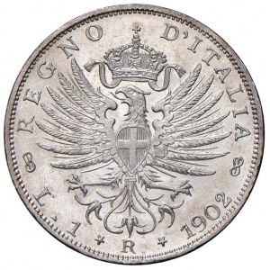 Victor Emmanuel III (1900-1946) Lira 1902 Savoy Eagle - MIR 1145b Gig. 128 Ag 4.98 g