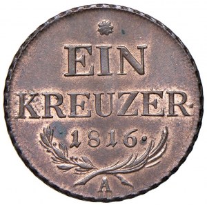 Austria - Franz I (1806-1835) Kreuzer 1816 A - KM 2113 Cu 9,01 g Rame rosso