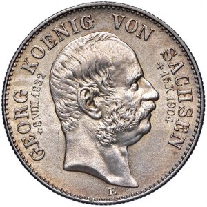 Germania - Sassonia Georg (1902-1904) 2 Marchi 1904 E - KM 1261 Jaeger 132 Ag 11,09 g