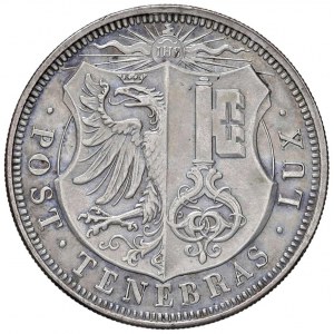 Switzerland - Geneva 5 Francs 1848 - KM 137 Ag 25.89 g - Only 1176 pieces minted.