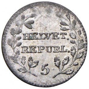 Switzerland - Helvetic Republic (1798-1803) 1/2 Batzen 1803 - KM A6 Mi 1.89 g