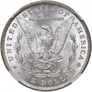 USA - Dollaro Morgan 1885 Philadelphia - KM 110 Ag • In slab NGC MS 64 n. 6639412-004