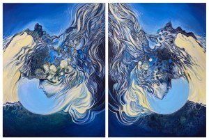 Anita Zofia SIUDA ( 1974 ), Światy równoległe, dyptyk, 2018