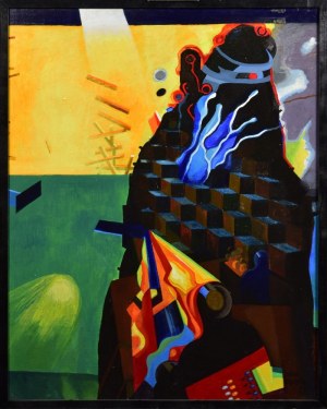 Lech OKOŁÓW( 1933 ), Kompozycja, 1984