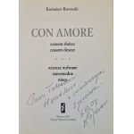 RZEWUSKI Kazimierz - CON AMORE DEDYKACJA AUTORA