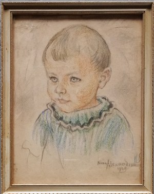Nina Alexandrowicz (1877-1946), Portret dziecka, 1940