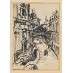 Antoni Wasilewski (1905 - 1975), Ulica Pijarska w Krakowie [Kościół xx. Pijarów i Muzeum Czartoryskich], lata 40. XX w.