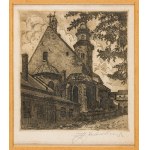 Stanisław Jakubowski, Kościół św. Andrzeja od strony klasztoru Klarysek, 1934