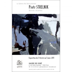 Plakat z wystawy „Piotr Strelnik. Œuvres récentes”, Paryż 2015