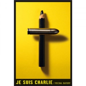 Michał Batory, Je suis Charlie, 2015 (podpisany)