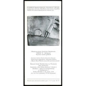 Międzynarodowa Federacja Medalierska FIDEM '94 - Budapeszt. Wystawa medali polskich, 1995