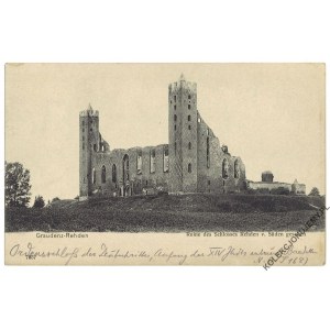 [RADZYŃ CHEŁMIŃSKI] Graudenz-Rehden. Ruine des Schlosses Rehden v. Süden gesehen