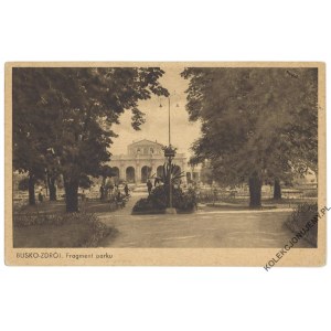 BUSKO-ZDRÓJ. Fragment parku. Wyd. Hrywniak