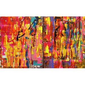Gossia ZIELASKOWSKA (b. 1983), Colorful walk, diptych, 2024