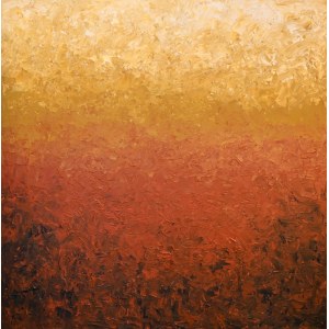 Iwona GABRYŚ (nata nel 1988), Composizione in marrone e arancione n. 161, 2024