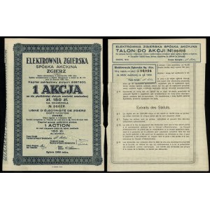 Polska, 1 akcja na 150 złotych, 1930, Zgierz
