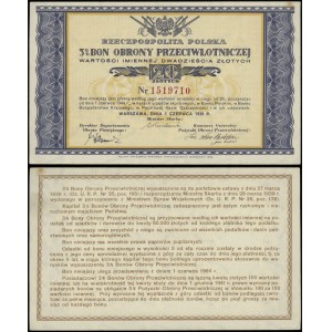 Poľsko, poukážka na 20 zlotých, 1.06.1939