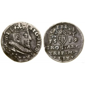 Polska, trojak, 1589, Wilno