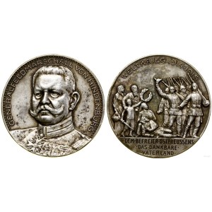 Austria, medal by Oertel - Hindenburg, 1915