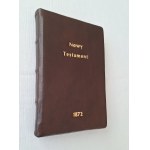 WUJEK JAKUB (Stojałowski Stanisław), Nowy testament, Święty Mateusz [1872 rok, oprawa skóra]