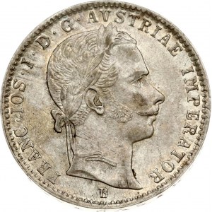Austria 1/4 Florin 1859 B