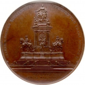 Austria Medal 1888 Monument to Maria Theresa NGC MS 64 BN