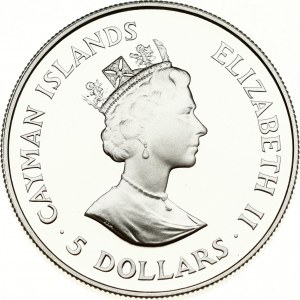 Cayman Islands 5 Dollars 1987 WWF