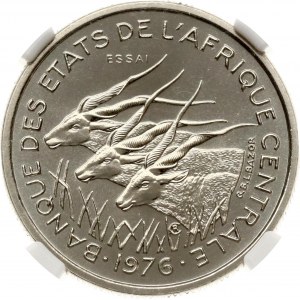 Central African States 50 Francs 1976 E Essai NGC MS 69