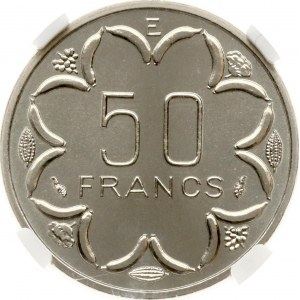 Central African States 50 Francs 1976 E Essai NGC MS 69