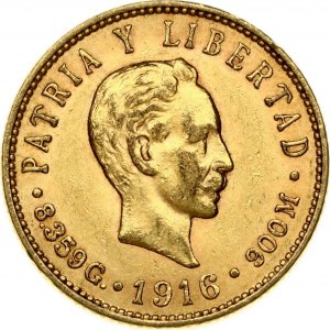 Cuba 5 Pesos 1916