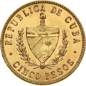Cuba 5 Pesos 1916