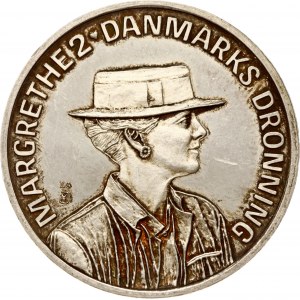 Denmark 200 Kroner ND (1990) LG Queen's 50th Birthday