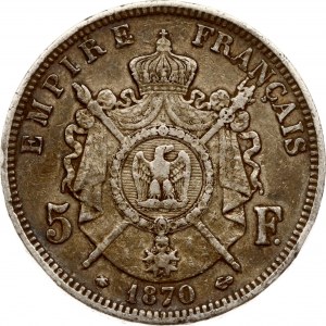 France 5 Francs 1870 A