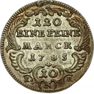 Hohenlohe-Oehringen 10 Kreuzer 1785 KRN