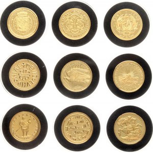 Germany Token ND the rarest and most valuable gold Coins COPY Set Lot of 9 pcs