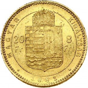 Hungary 20 Francs / 8 Forint 1881 KB